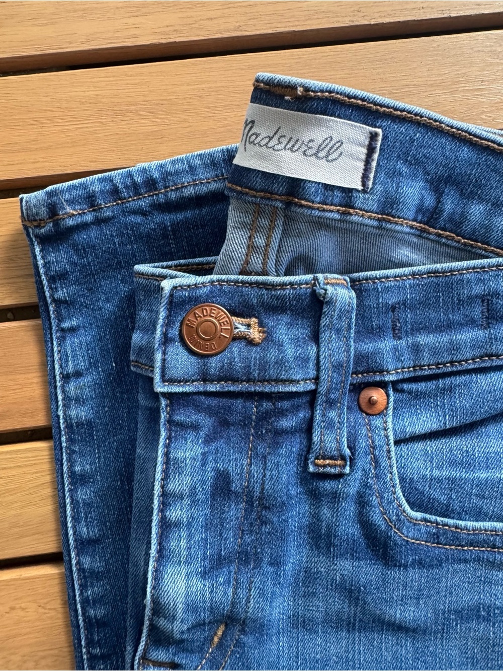 Madewell Skinny Jeans in Medium Blue Wash